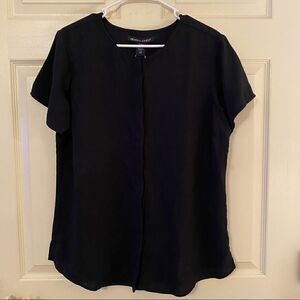 Solid Navy Devon and Jones Blouse
